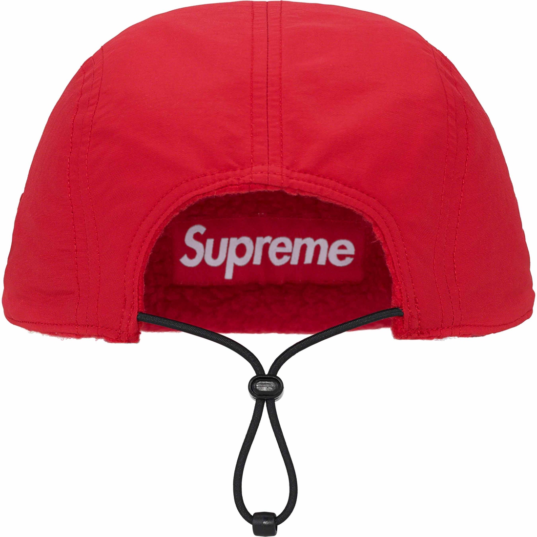 Details on Polartec Shearling Reversible Camp Cap Red from fall winter
                                                    2023 (Price is $54)