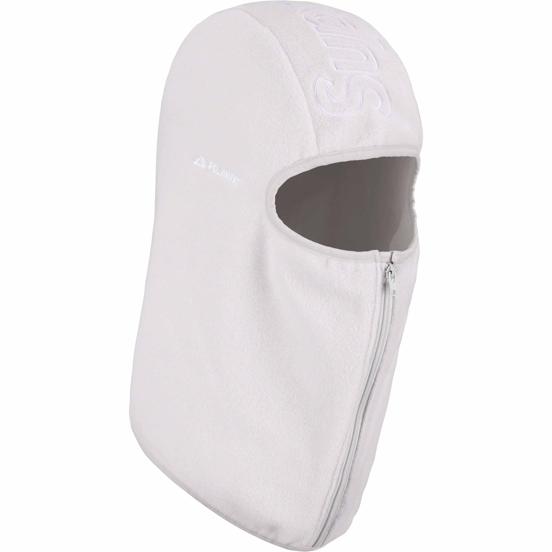 Details on Polartec Zip Balaclava Light Grey from fall winter
                                                    2023 (Price is $60)