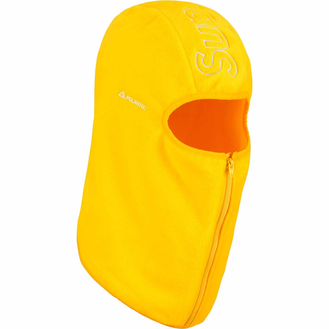 Details on Polartec Zip Balaclava Yellow from fall winter
                                                    2023 (Price is $60)