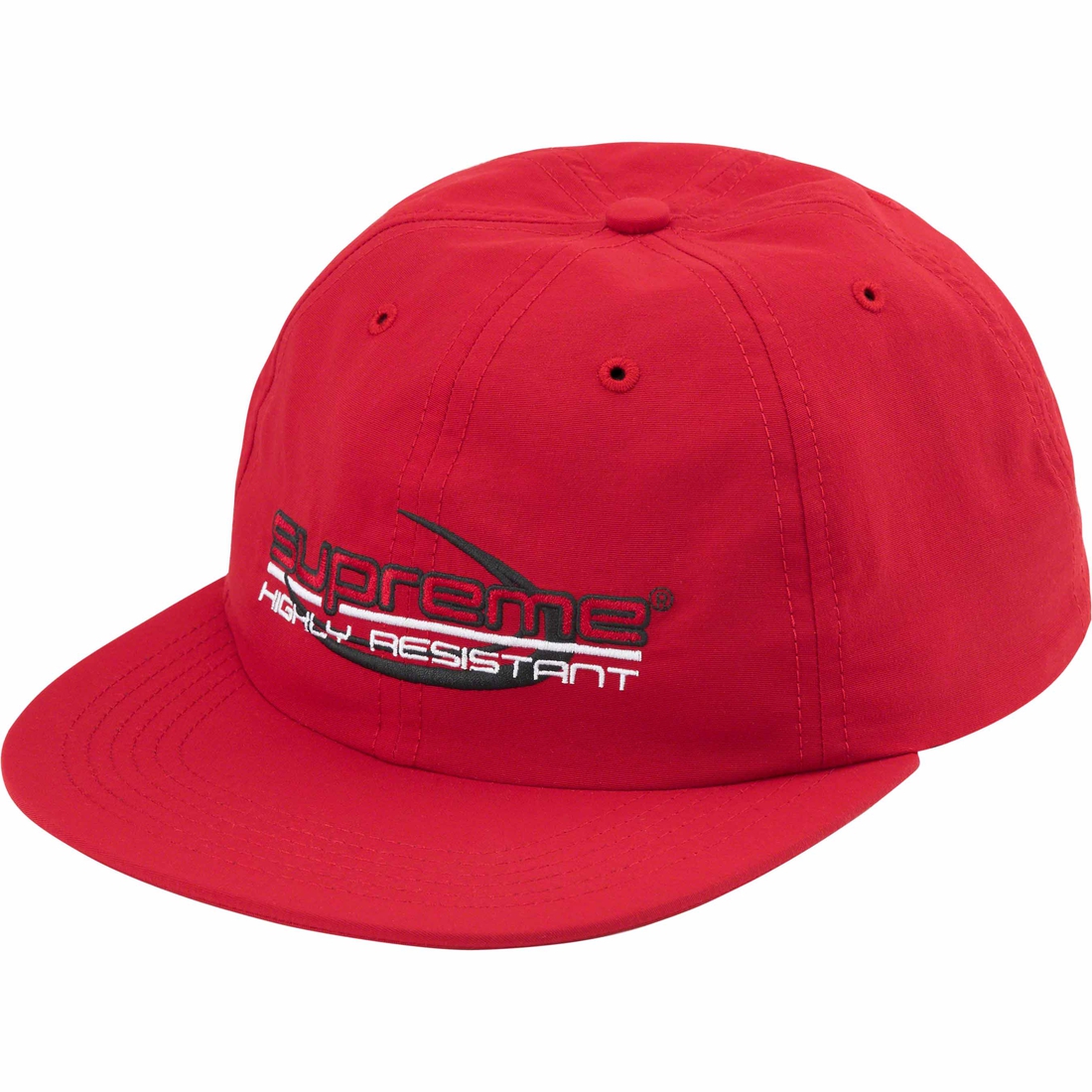 Details on Resistant 6-Panel Red from fall winter
                                                    2023 (Price is $48)