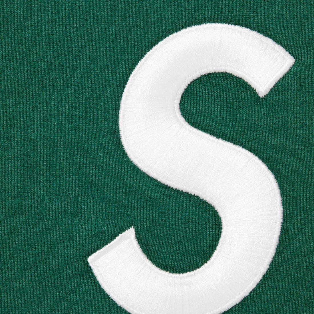 Details on S Logo Zip Up Hooded Sweatshirt Dark Green from fall winter
                                                    2023 (Price is $168)