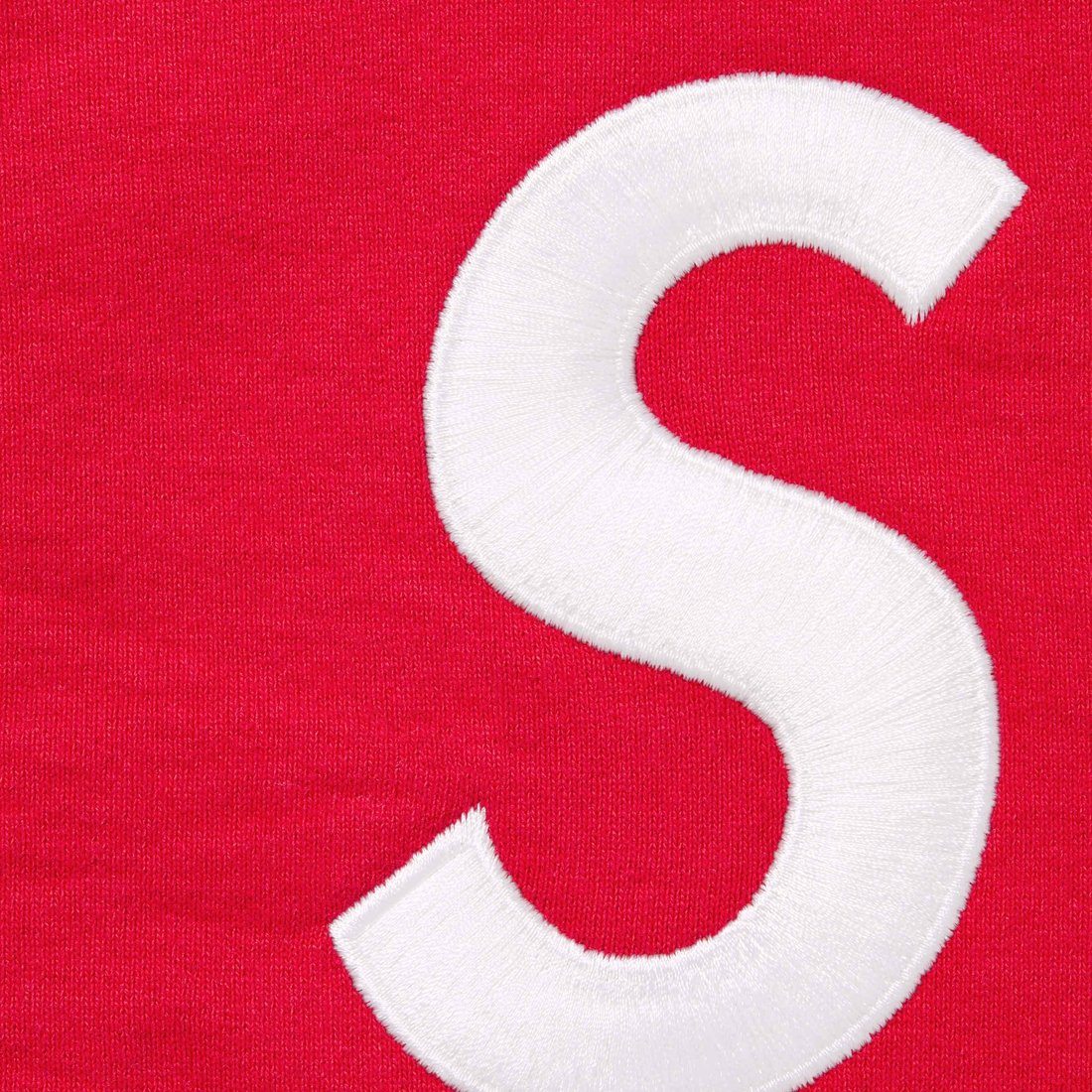 Details on S Logo Zip Up Hooded Sweatshirt Red from fall winter
                                                    2023 (Price is $168)