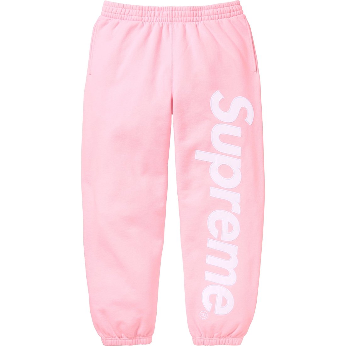 Details on Satin Appliqué Sweatpant Light Pink from fall winter
                                                    2023 (Price is $148)