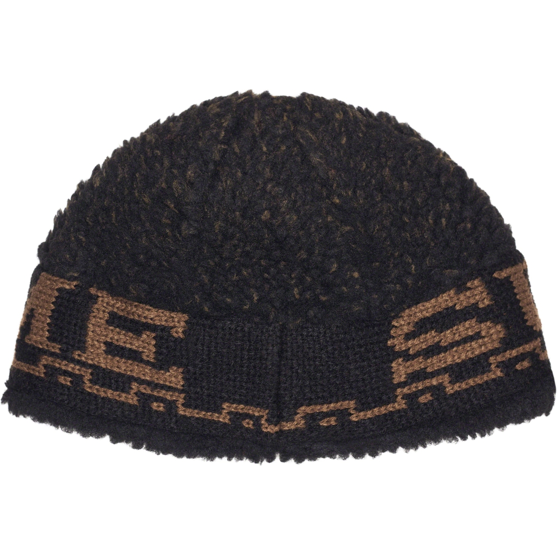 Details on Sherpa Logo Beanie Black from fall winter
                                                    2023 (Price is $40)