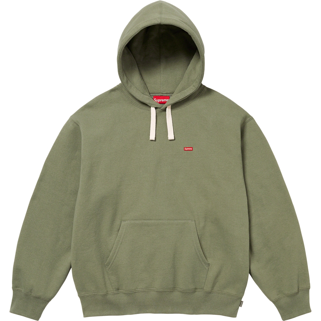 Details on Small Box Drawcord Hooded Sweatshirt Light Olive from fall winter
                                                    2023 (Price is $158)