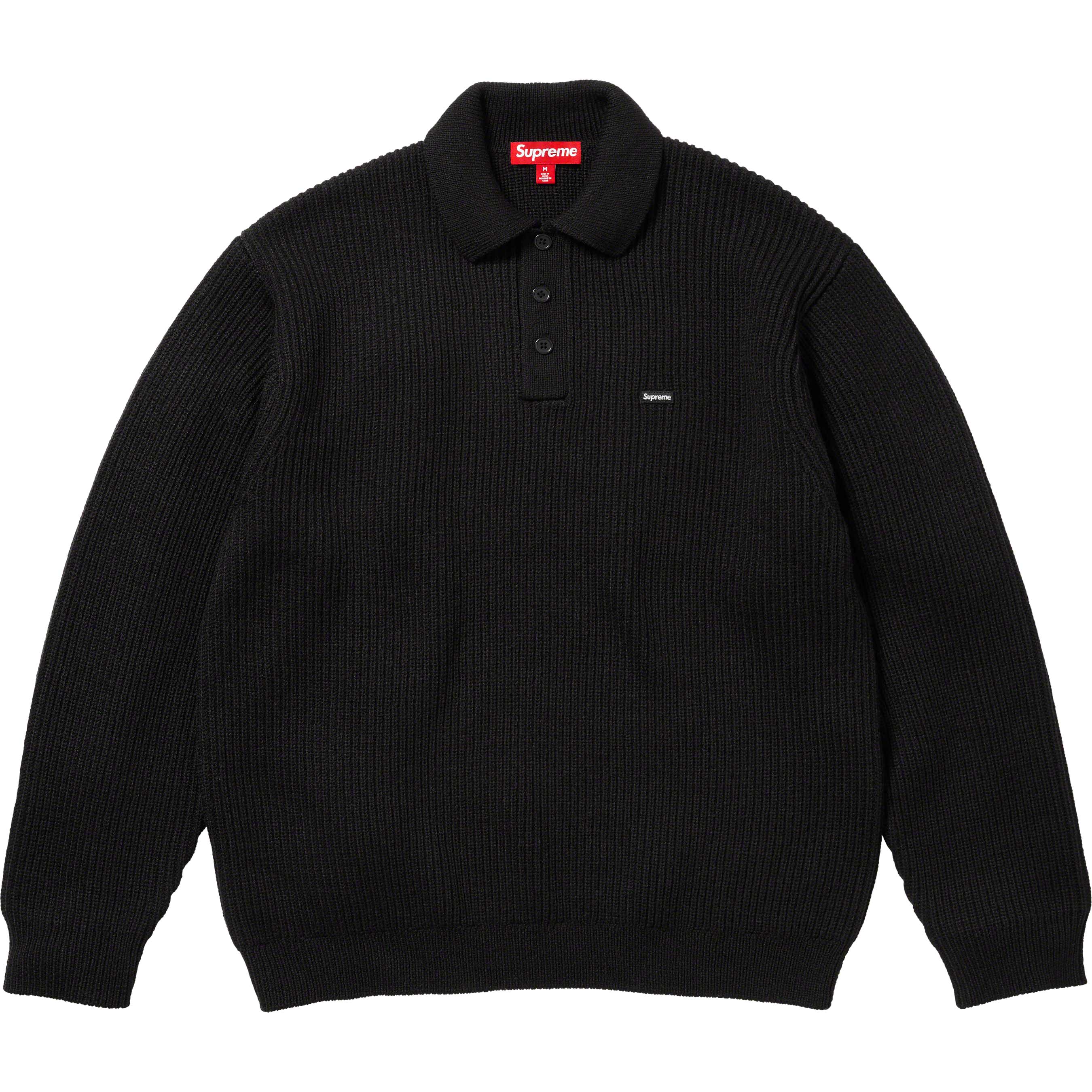 Supreme SmallBox Polo Sweater Dark Brown