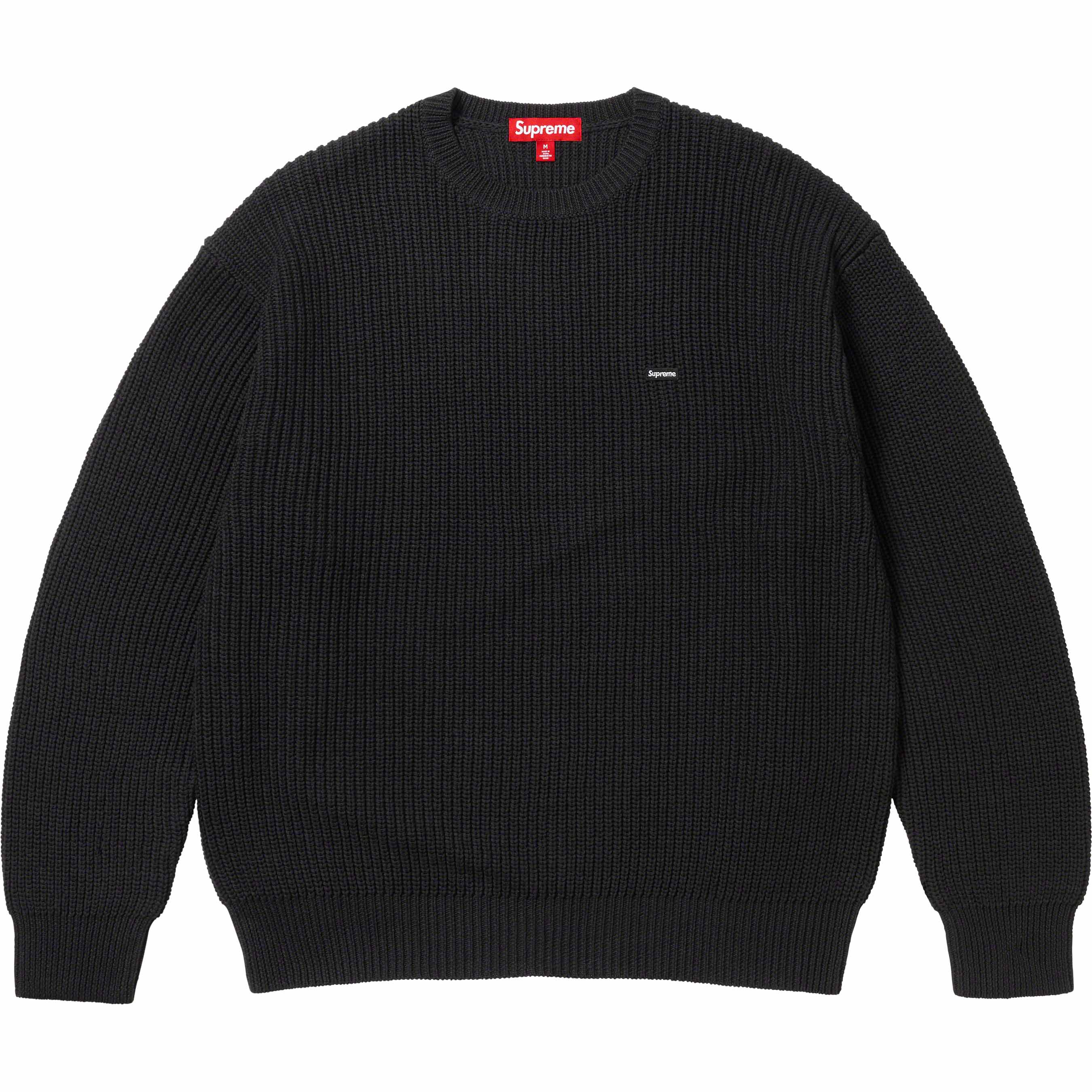 Supreme small box ribbed sweater 23fw
