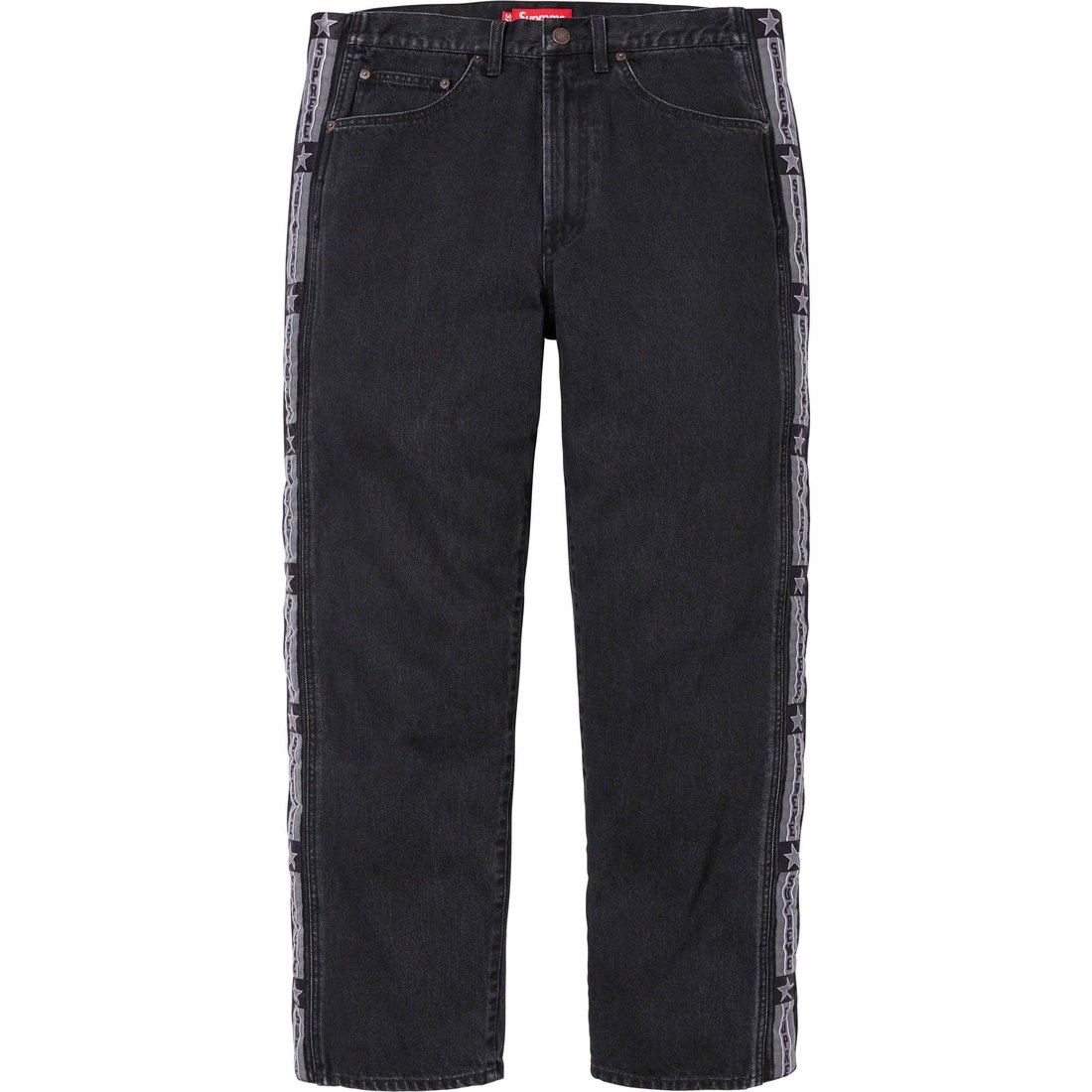 Details on Snap-Off Baggy Jean Washed Black from fall winter
                                                    2023 (Price is $178)