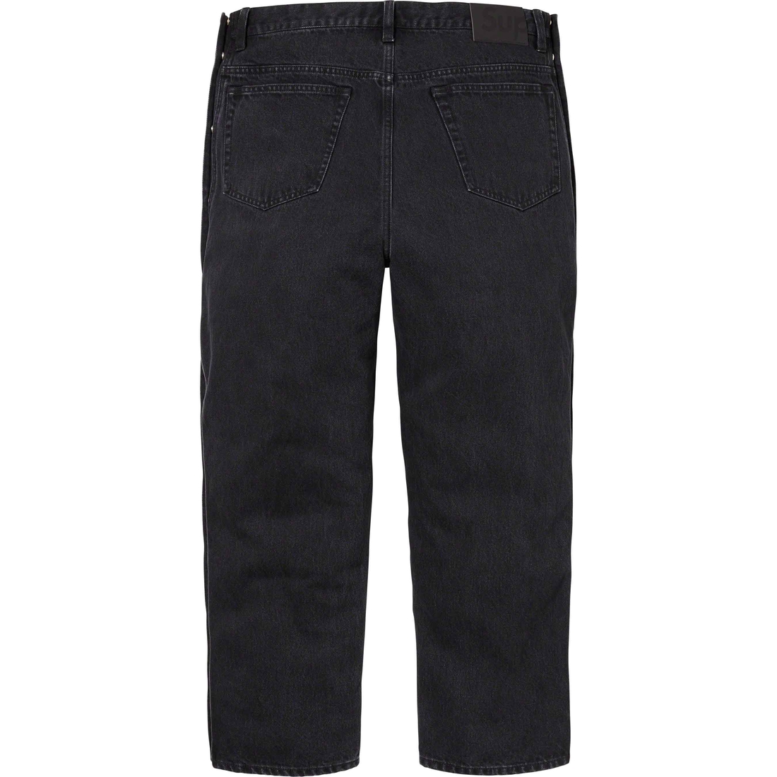 Details on Snap-Off Baggy Jean Washed Black from fall winter
                                                    2023 (Price is $178)