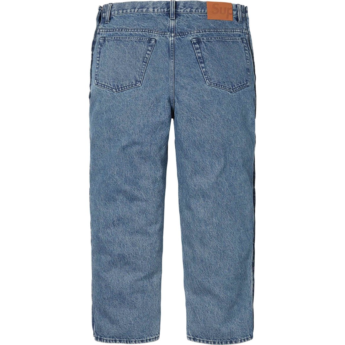 Details on Snap-Off Baggy Jean Washed Blue from fall winter
                                                    2023 (Price is $178)