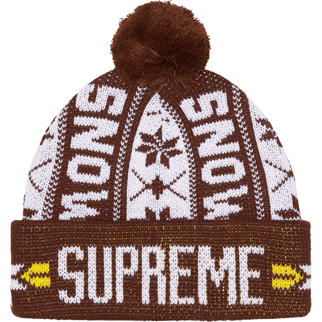 Details on Snow Beanie Brown from fall winter
                                                    2023 (Price is $40)