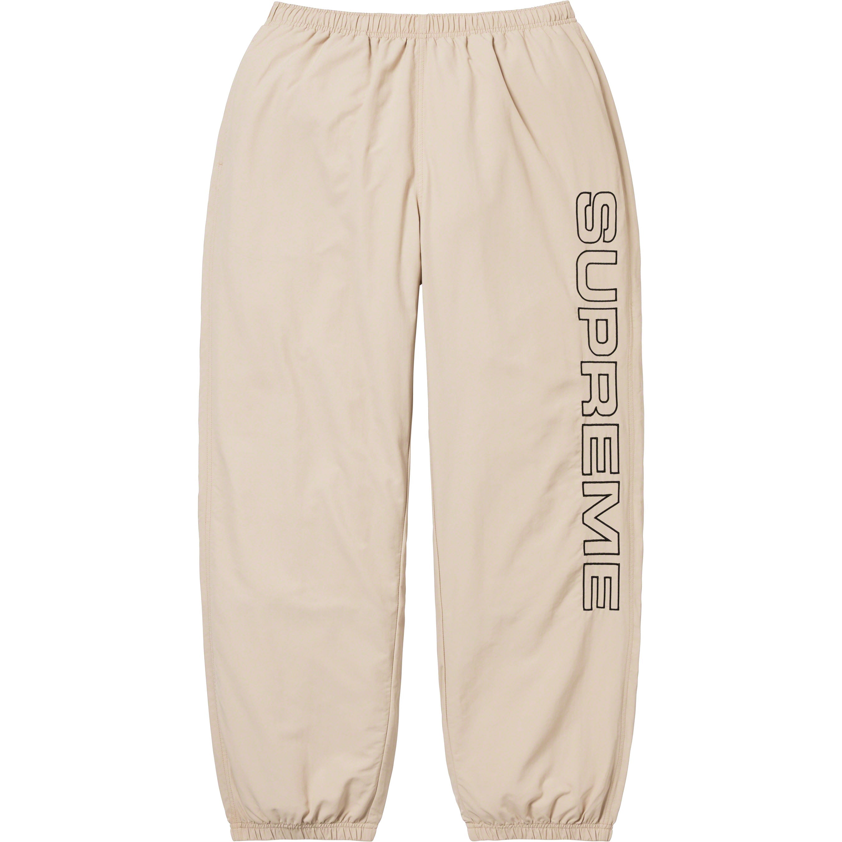  Supreme Spellout Track Pant Sweatpants Mens White Jogger  Pants Logo Printed Pants Trousers/L : Clothing, Shoes & Jewelry
