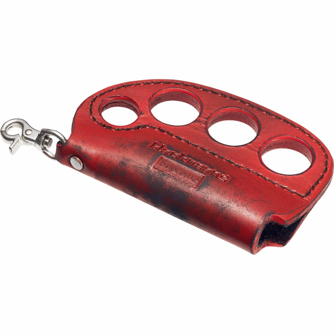 Details on Supreme blackmeans Leather Lighter Case Red from fall winter
                                                    2023 (Price is $148)