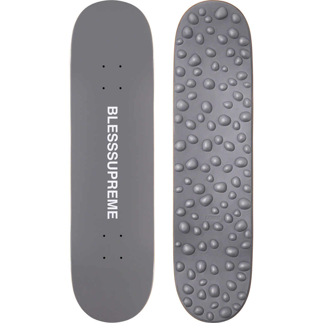 Details on Supreme BLESS Reflexology Skateboard Grey - 8.25" x 32" from fall winter
                                                    2023 (Price is $118)