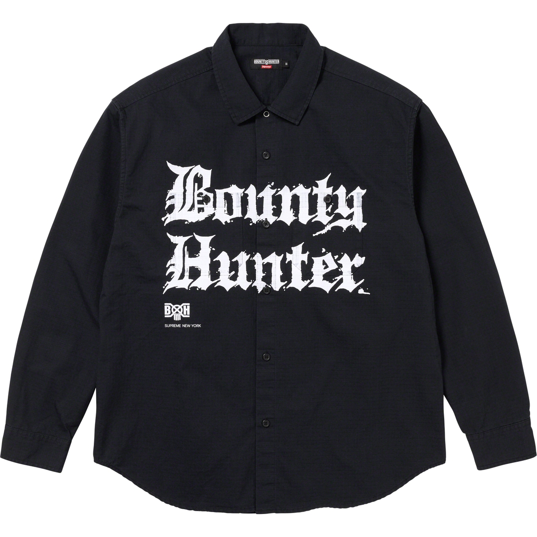Details on Supreme Bounty Hunter Ripstop Shirt Black from fall winter
                                                    2023 (Price is $148)