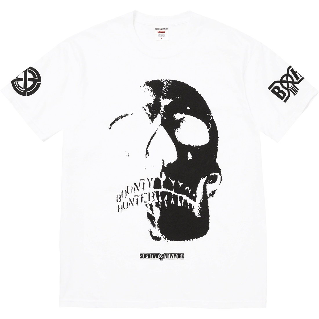 Details on Supreme Bounty Hunter Skulls Tee White from fall winter
                                                    2023 (Price is $48)