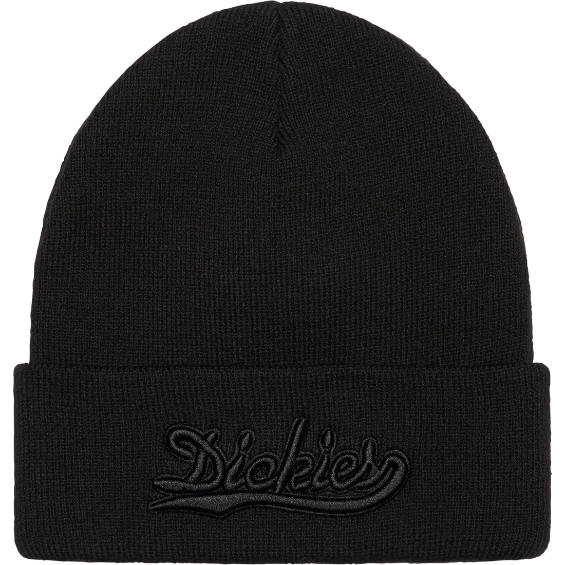 Details on Supreme Dickies Beanie Black from fall winter
                                                    2023 (Price is $40)