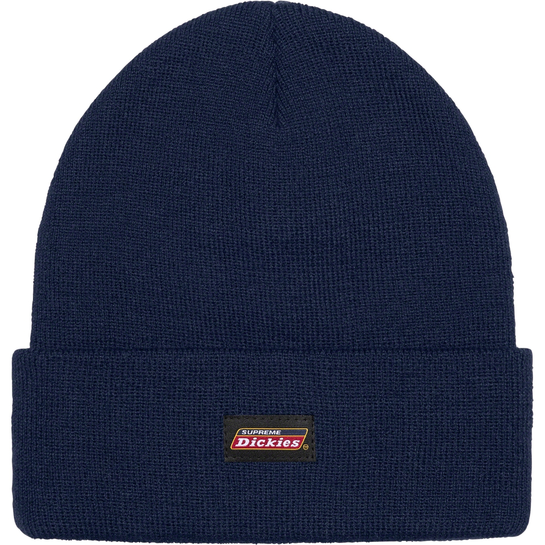 Details on Supreme Dickies Beanie Navy from fall winter
                                                    2023 (Price is $40)