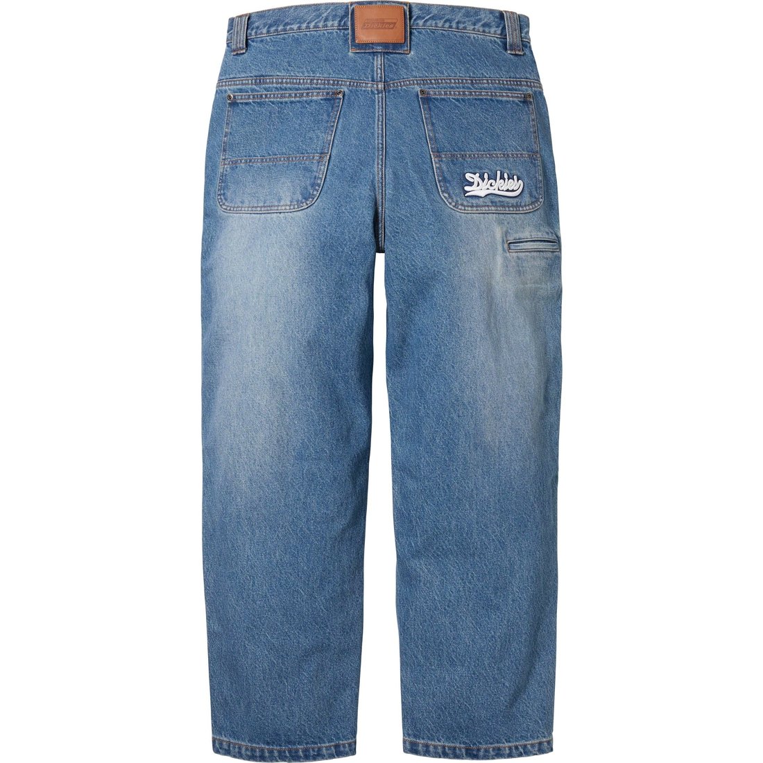 Details on Supreme Dickies Double Knee Baggy Jean Washed Indigo from fall winter
                                                    2023 (Price is $168)