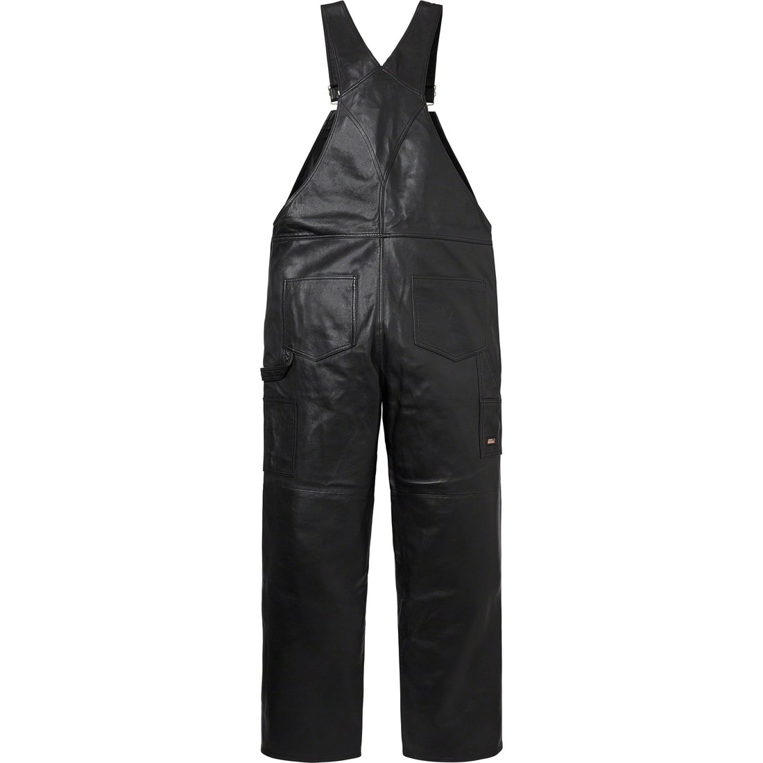 Details on Supreme Dickies Leather Overalls Black from fall winter
                                                    2023 (Price is $448)