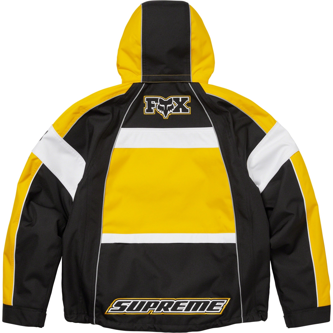 Details on Supreme Fox Racing Jacket Yellow from fall winter
                                                    2023 (Price is $348)