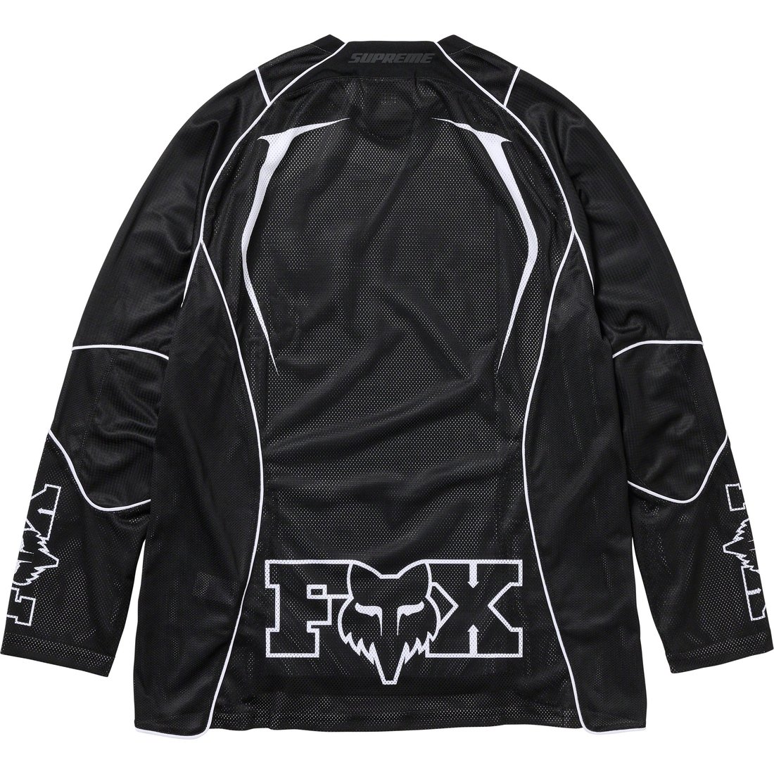 Details on Supreme Fox Racing Jersey Black from fall winter
                                                    2023 (Price is $148)