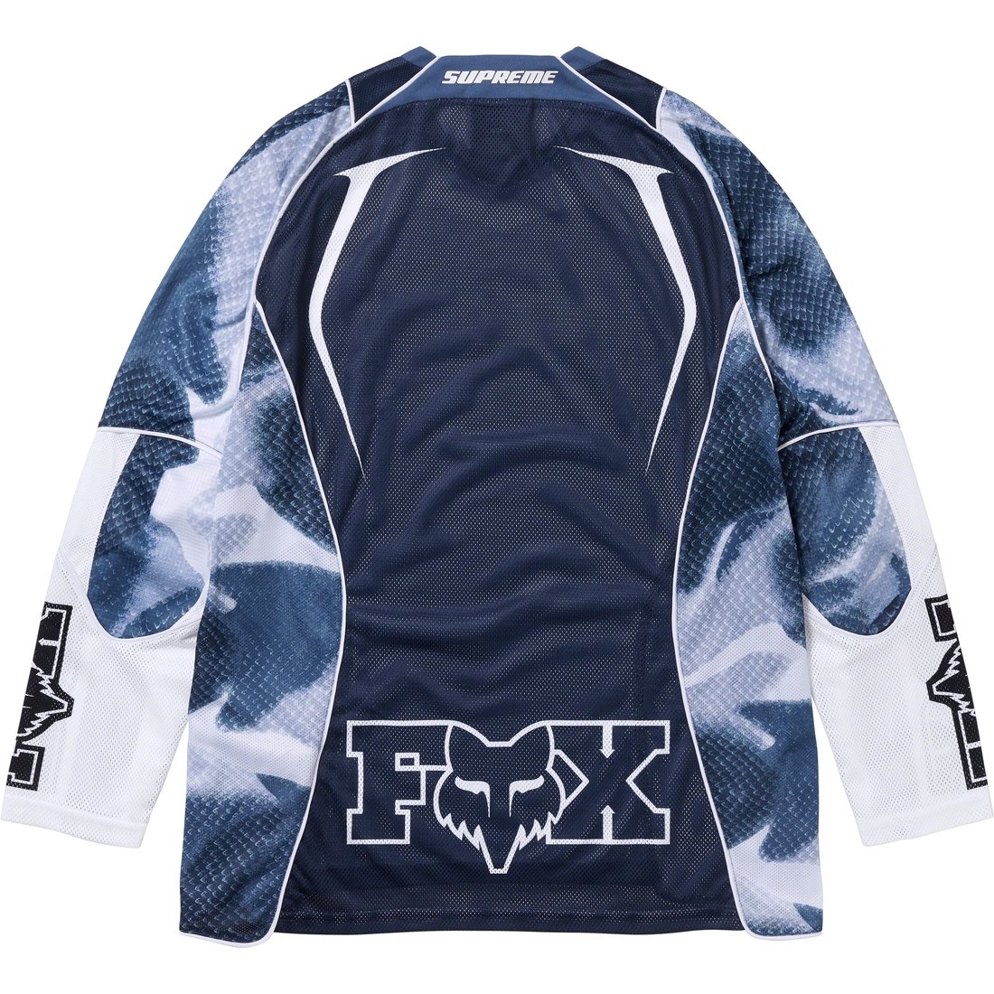 Details on Supreme Fox Racing Jersey Navy from fall winter
                                                    2023 (Price is $148)