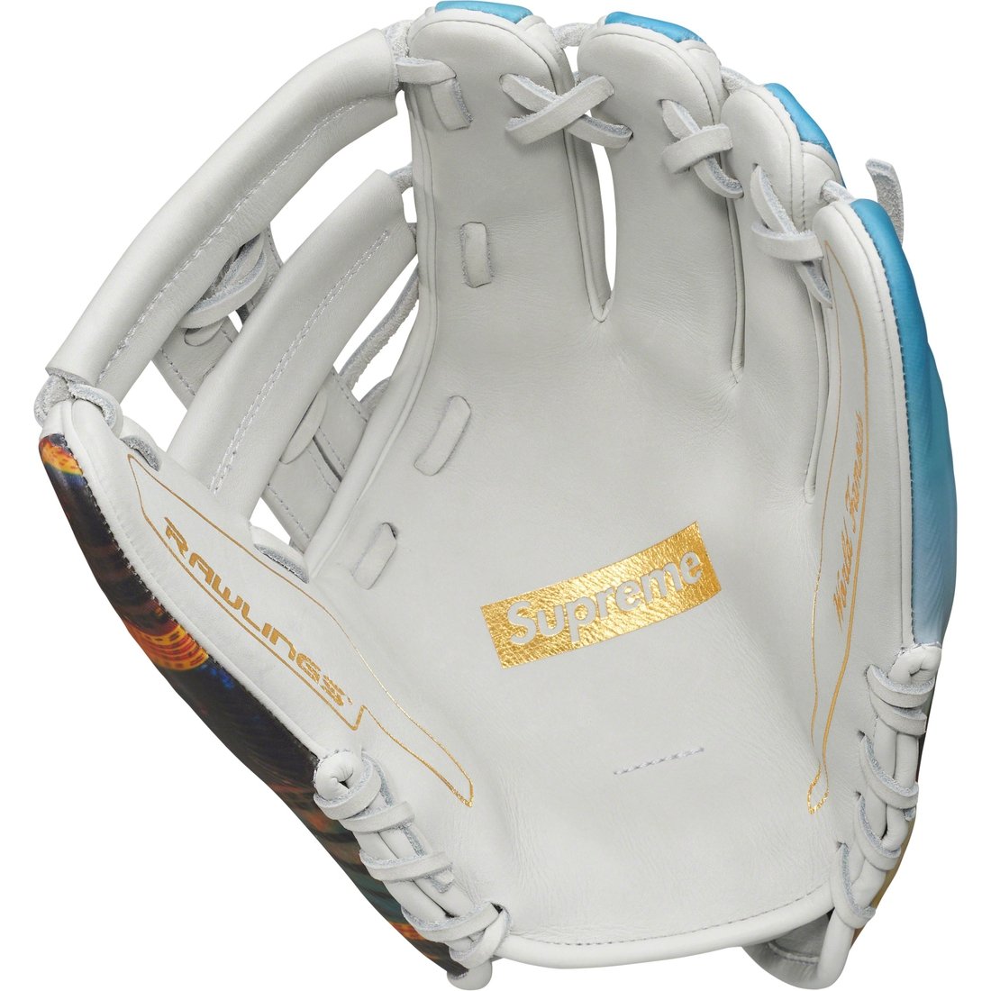 Details on Supreme Rawlings REV1X Aerial Baseball Glove Multicolor from fall winter
                                                    2023 (Price is $648)