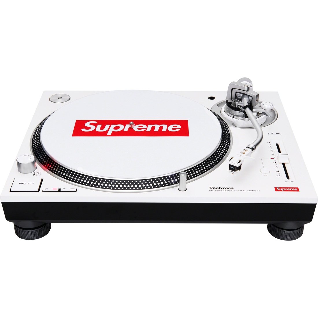 Details on Supreme Technics SL-1200MK7 Turntable White from fall winter
                                                    2023 (Price is $1498)