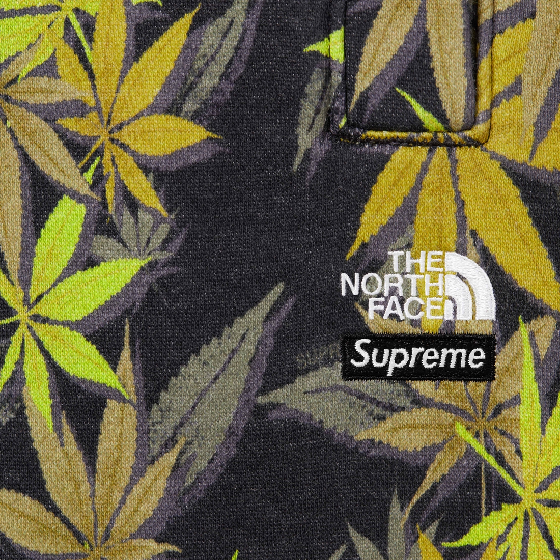 Details on Supreme The North Face Leaf Sweatpant Black from fall winter
                                                    2023 (Price is $148)