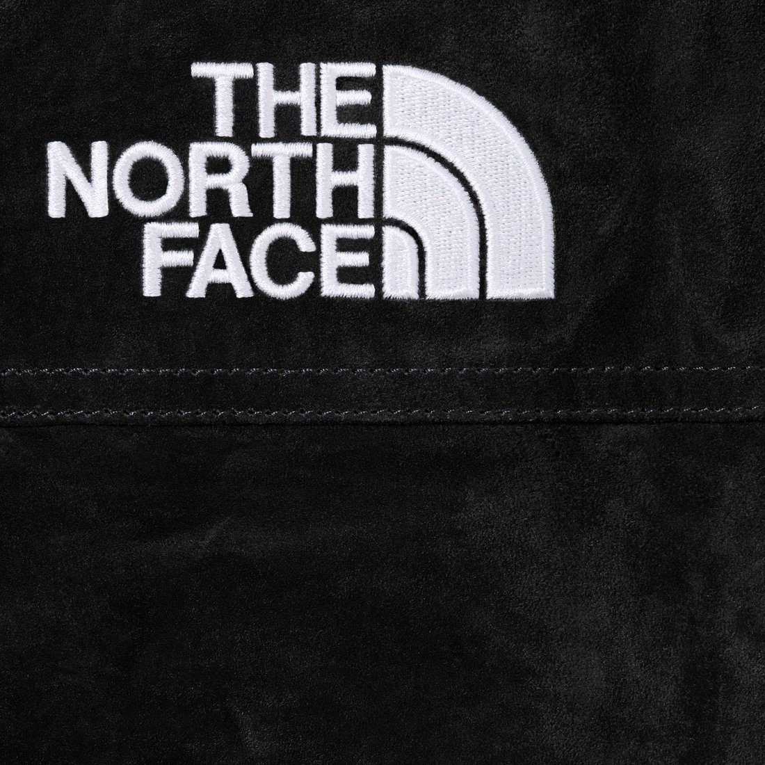 Details on Supreme The North Face Suede 600-Fill Down Parka Black from fall winter
                                                    2023 (Price is $1298)