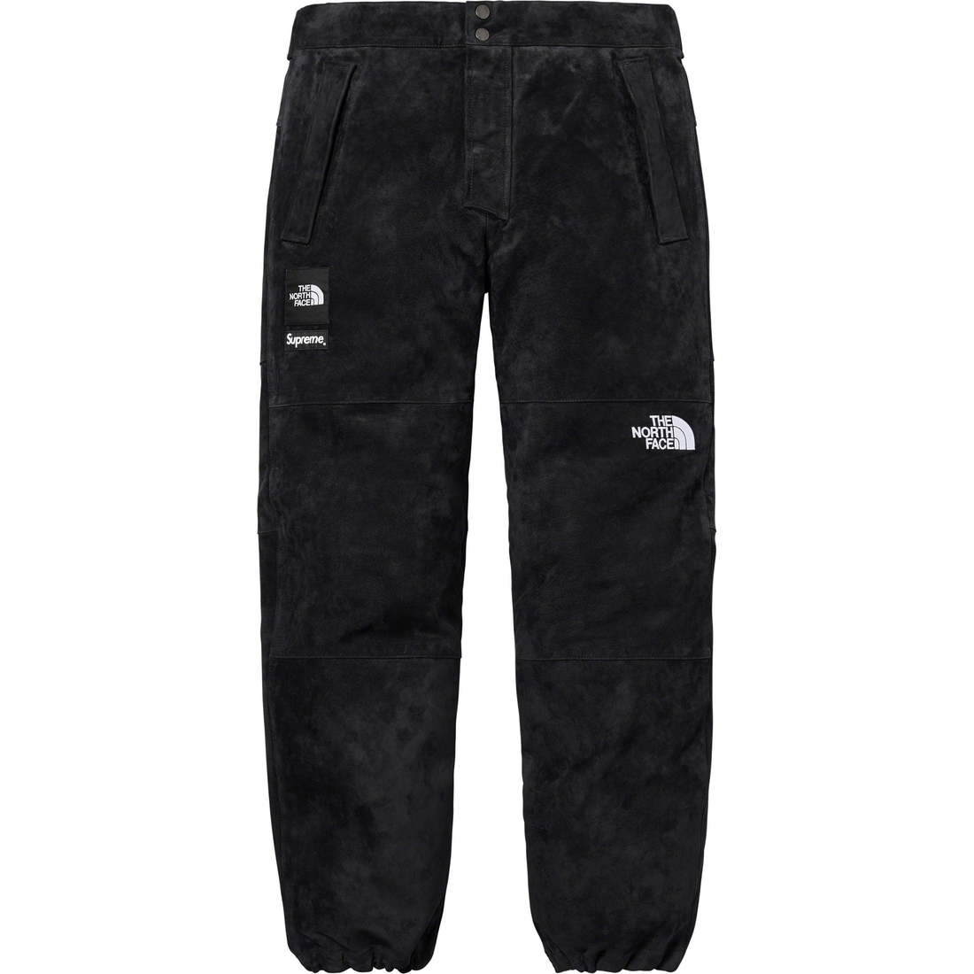 Details on Supreme The North Face Suede Mountain Pant Black from fall winter
                                                    2023 (Price is $698)