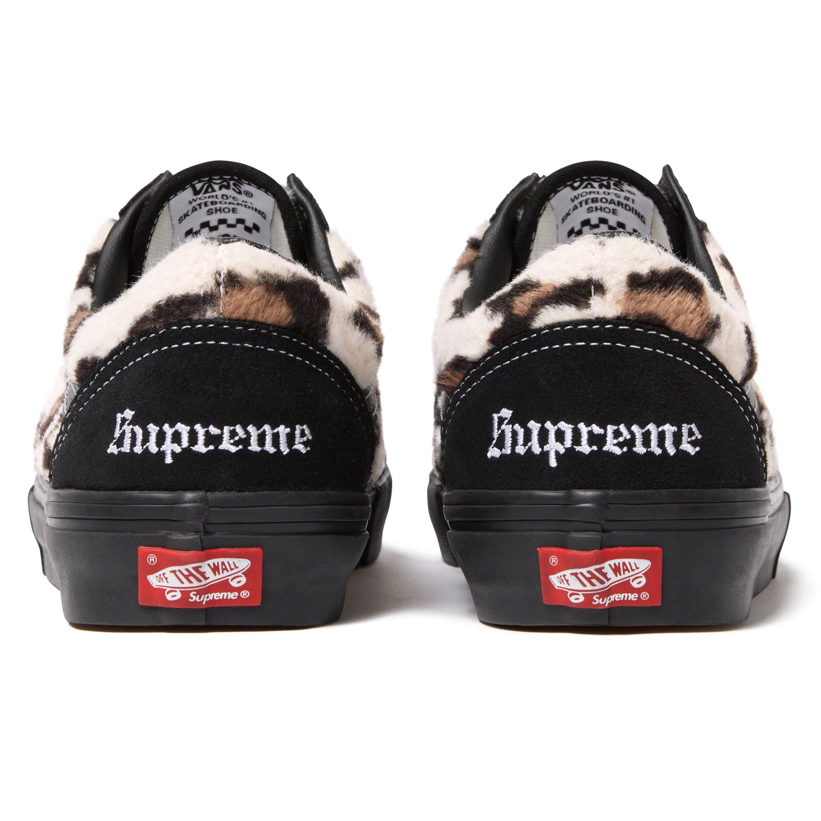 Supreme Vans Leopard Old Skool靴