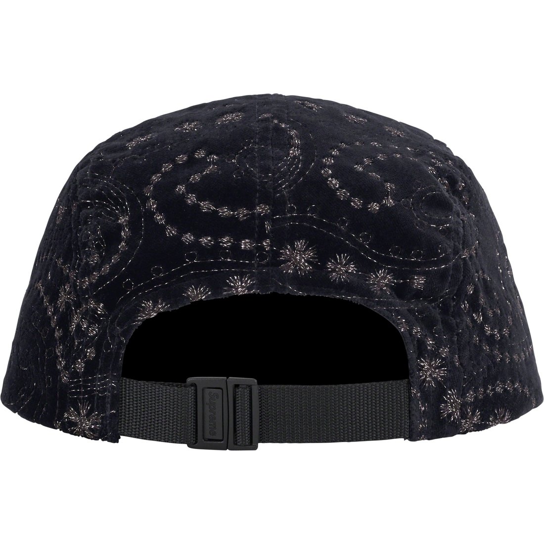 Details on Velvet Paisley Camp Cap Black from fall winter
                                                    2023 (Price is $58)