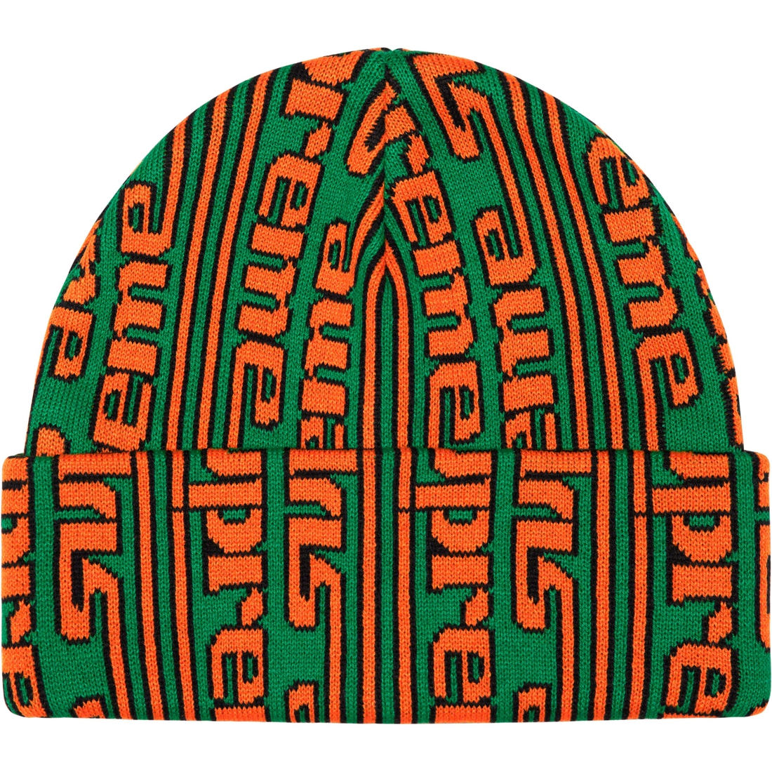 Details on Vertical Logo Beanie Green from fall winter
                                                    2023 (Price is $40)