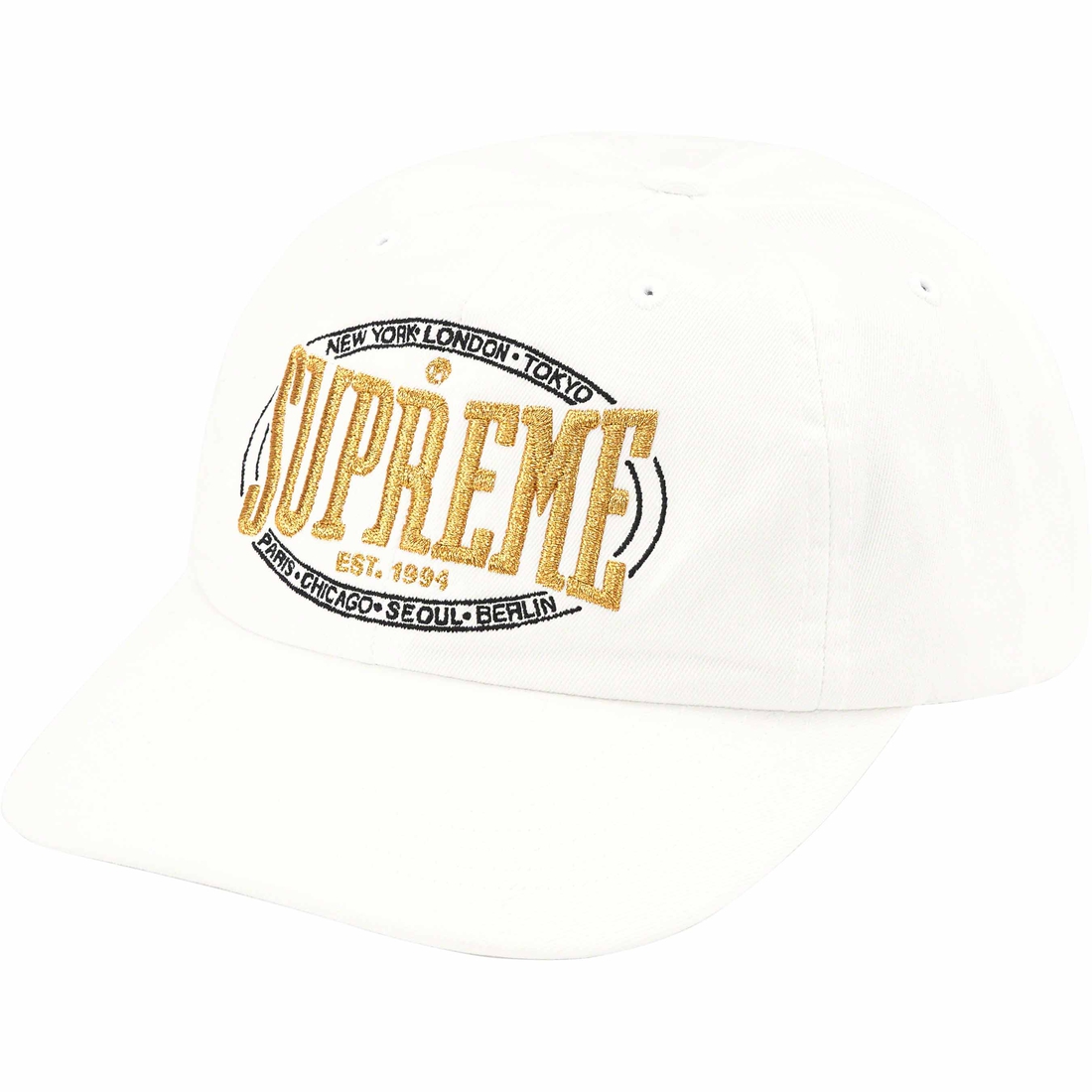 Details on Warm Up 6-Panel White from fall winter
                                                    2023 (Price is $48)