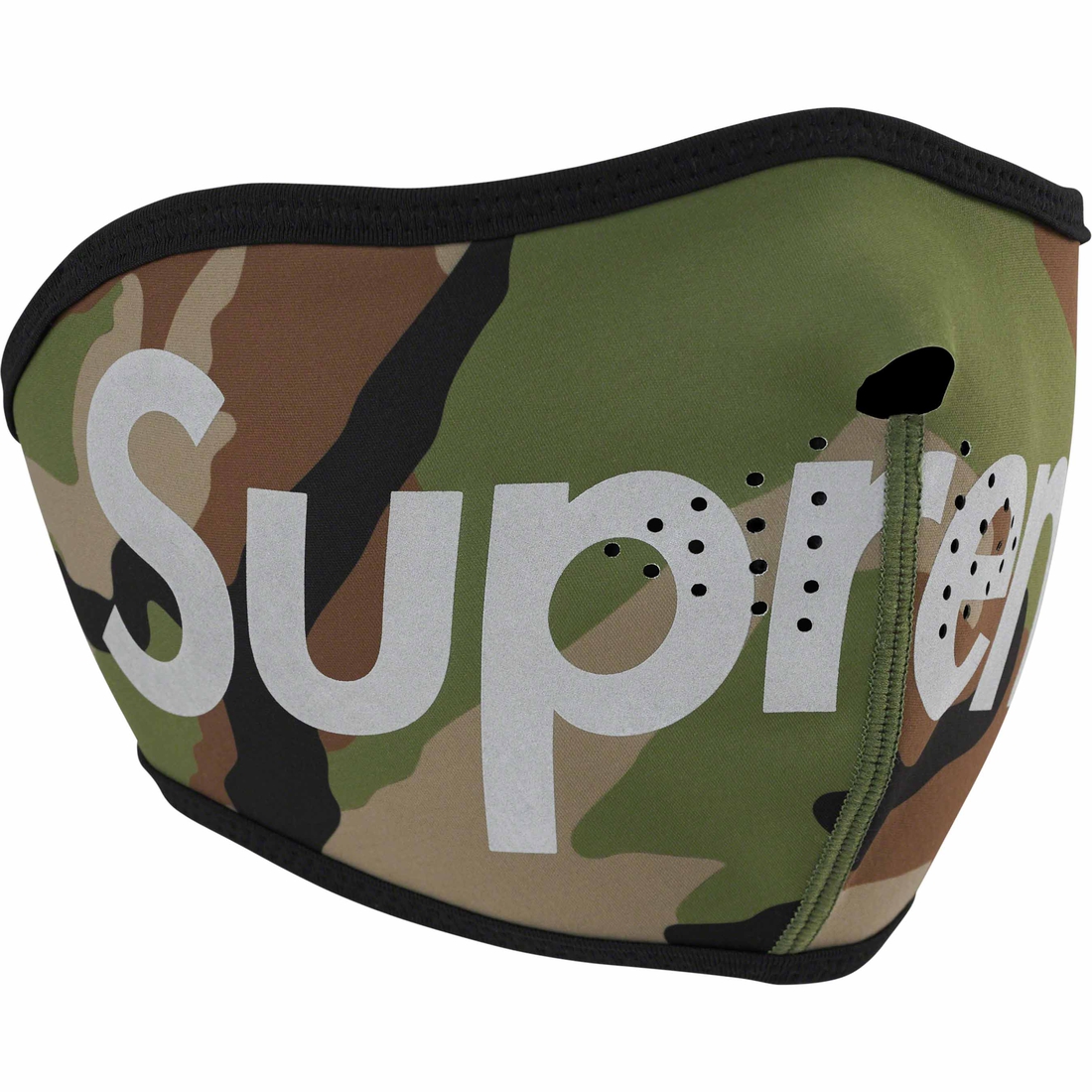 Details on WINDSTOPPER Facemask Woodland Camo from fall winter
                                                    2023 (Price is $42)