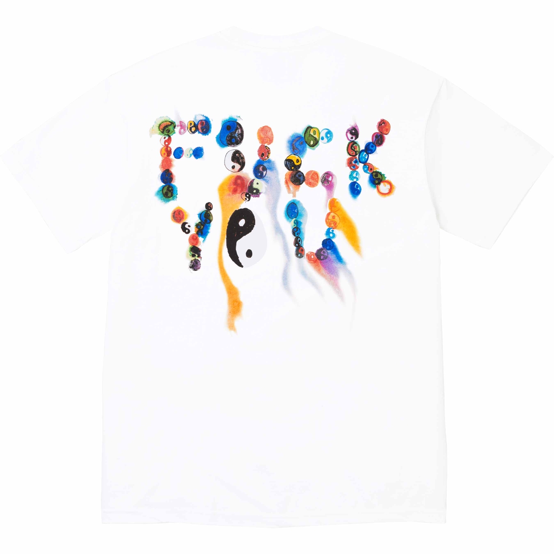 Details on Ying Yang Tee White from fall winter
                                                    2023 (Price is $40)