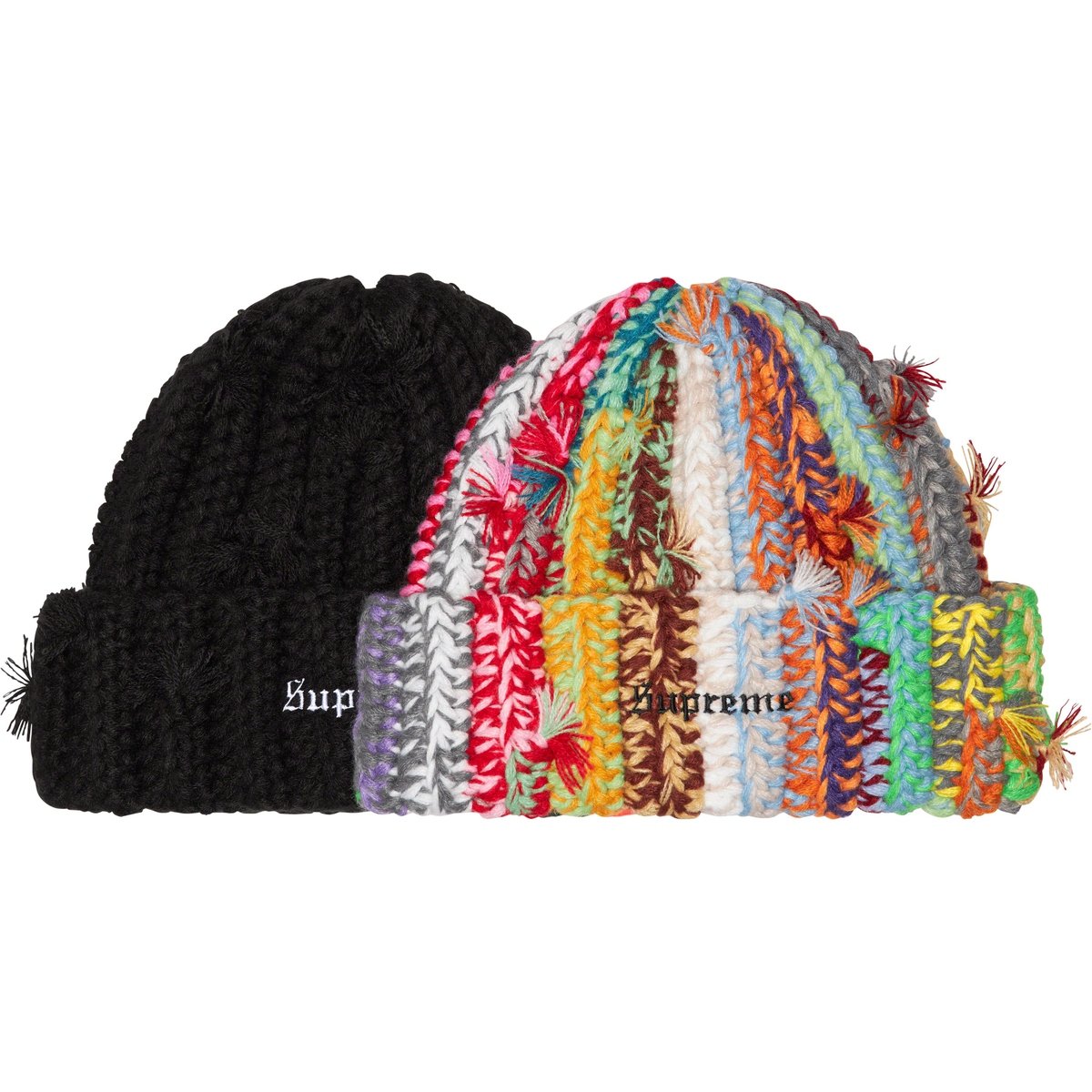 Details on Hand Tied Beanie from fall winter
                                            2023 (Price is $54)