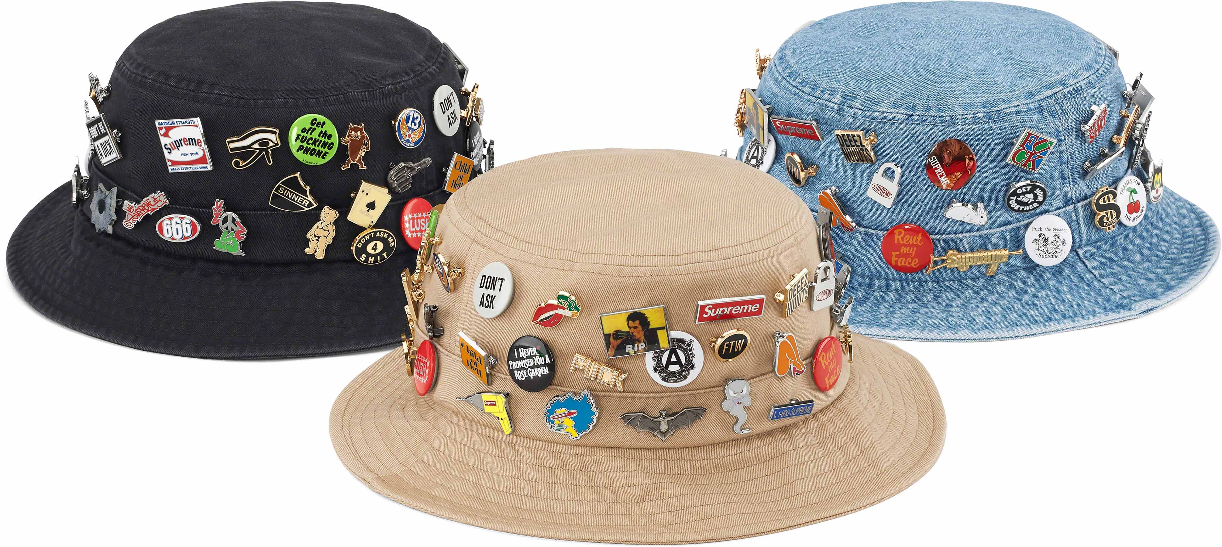 新作からSALEアイテム等お得な商品満載 Denim Supreme 帽子 Pins ...