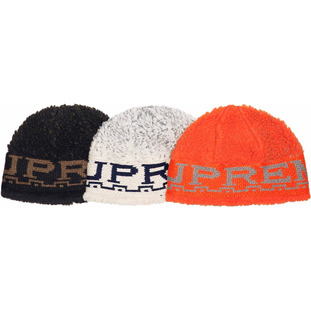 Details on Sherpa Logo Beanie from fall winter
                                            2023 (Price is $40)