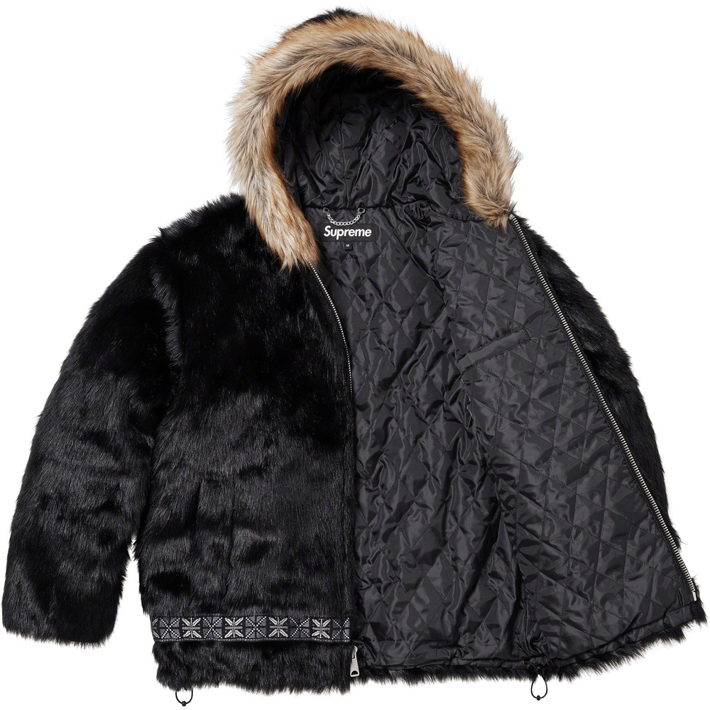 Details on Faux Fur Parka  from fall winter
                                                    2023 (Price is $398)
