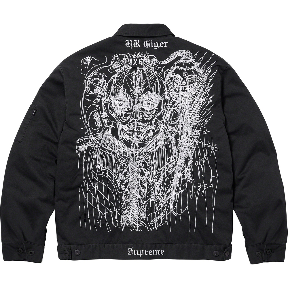 Details on H.R. Giger Embroidered Work Jacket  from fall winter
                                                    2023 (Price is $298)