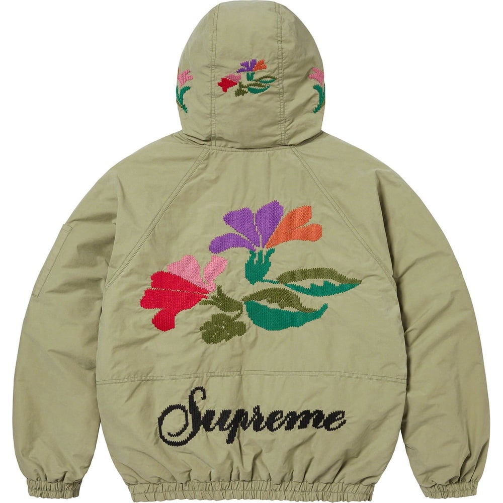 Details on Needlepoint Hooded Jacket  from fall winter
                                                    2023 (Price is $278)