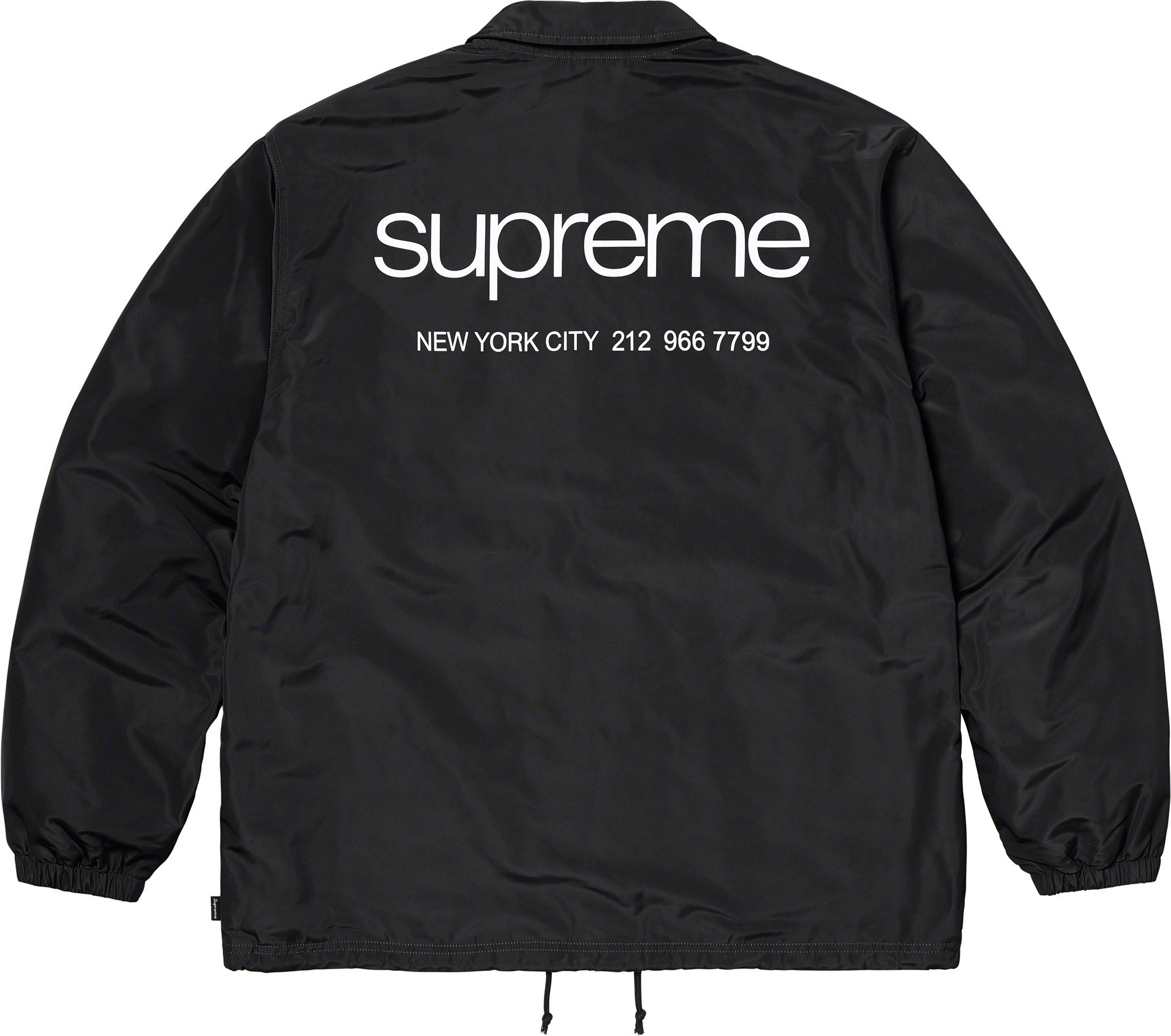 Supreme Nyc Coaches Jacket Black - www.sorbillomenu.com