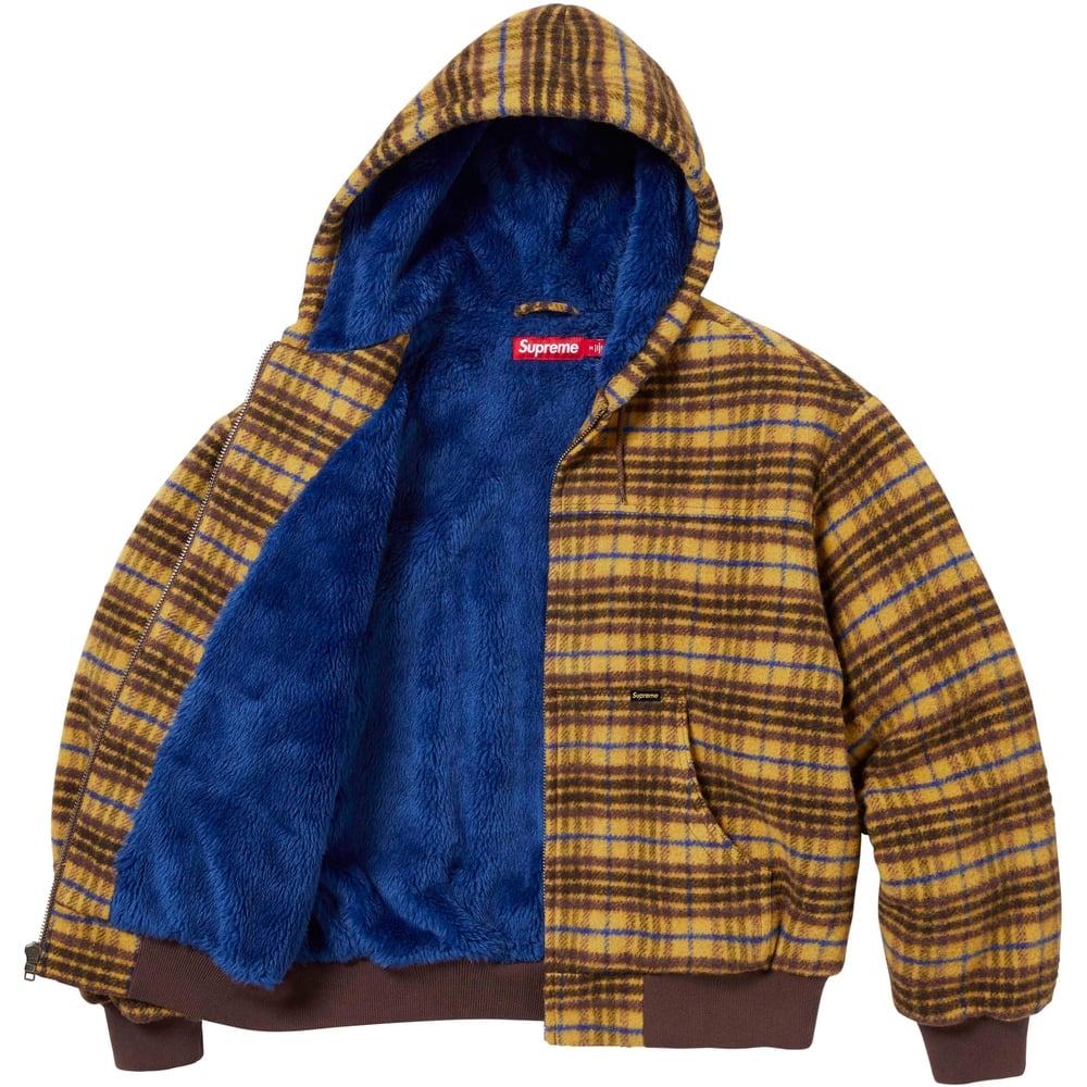Details on Plaid Wool Hooded Work Jacket  from fall winter
                                                    2023 (Price is $238)