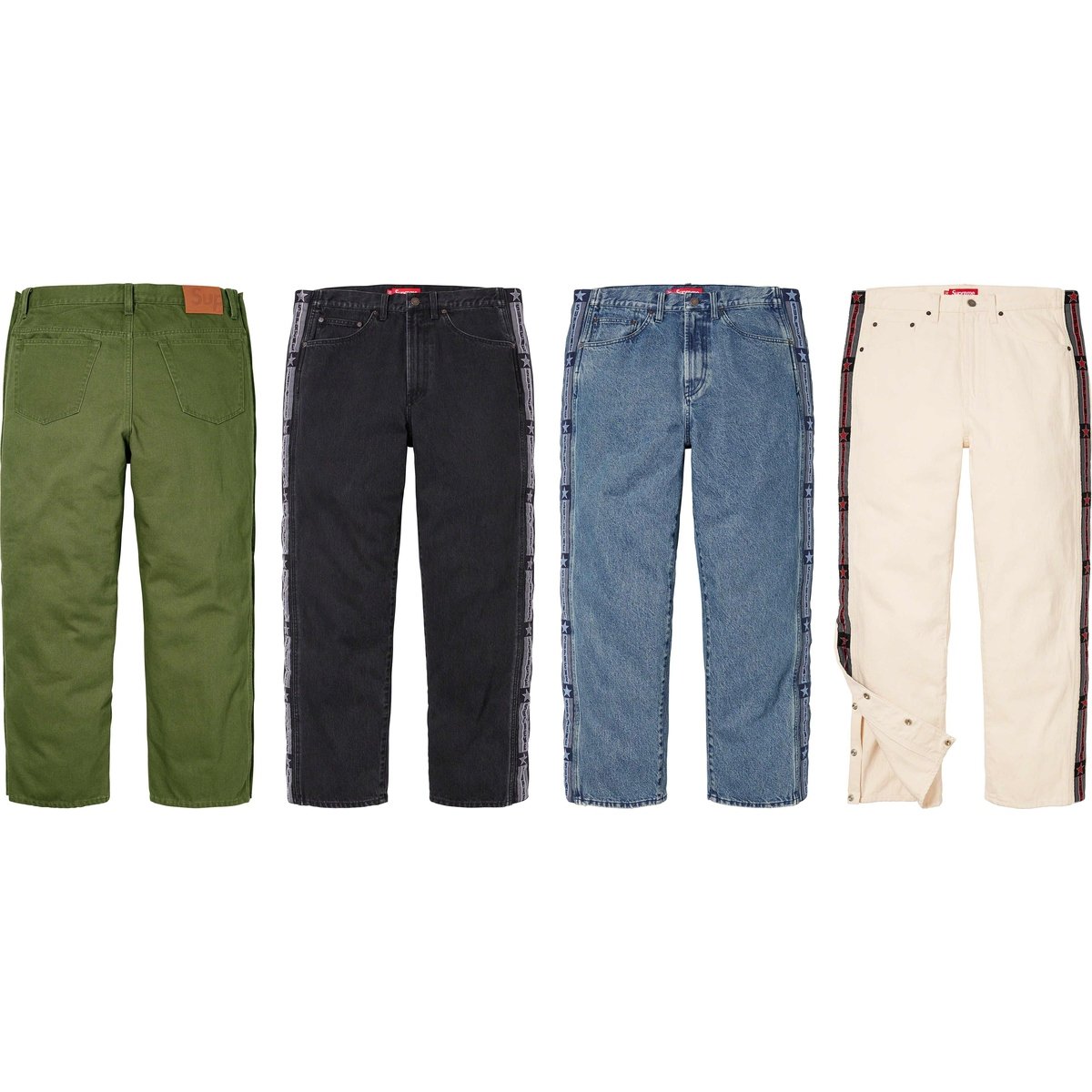 Supreme Snap-Off Baggy Jean releasing on Week 12 for fall winter 2023