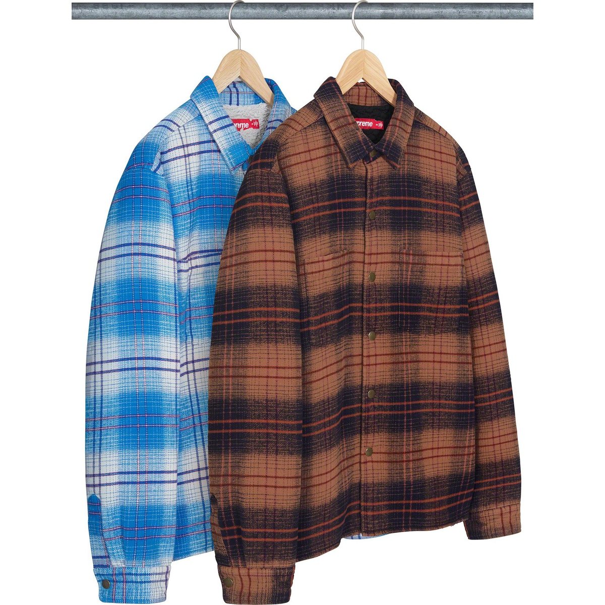 Details on Lined Flannel Snap Shirt from fall winter
                                            2023 (Price is $148)