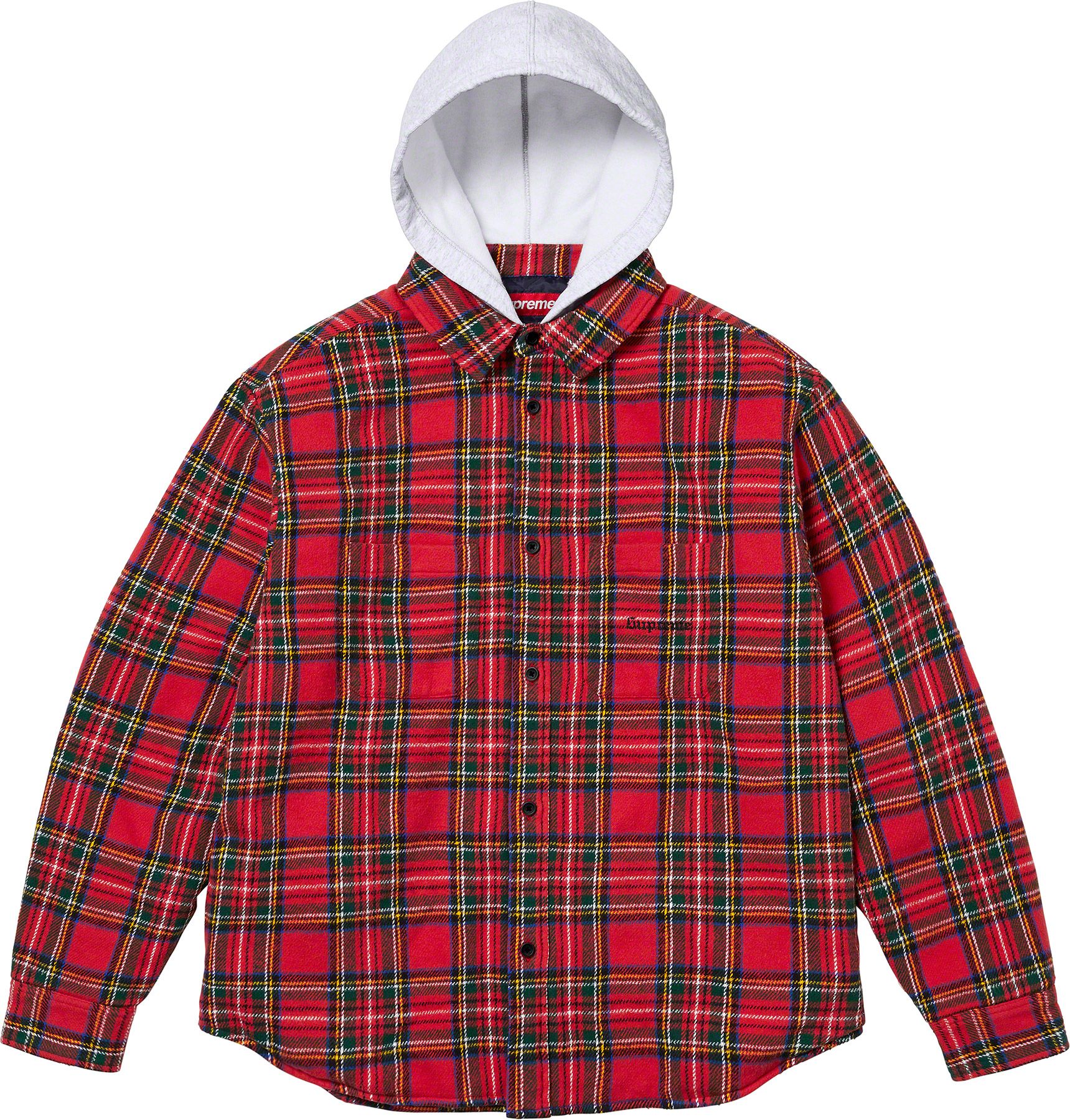 Tartan Flannel Hooded Shirt - fall winter 2023 - Supreme