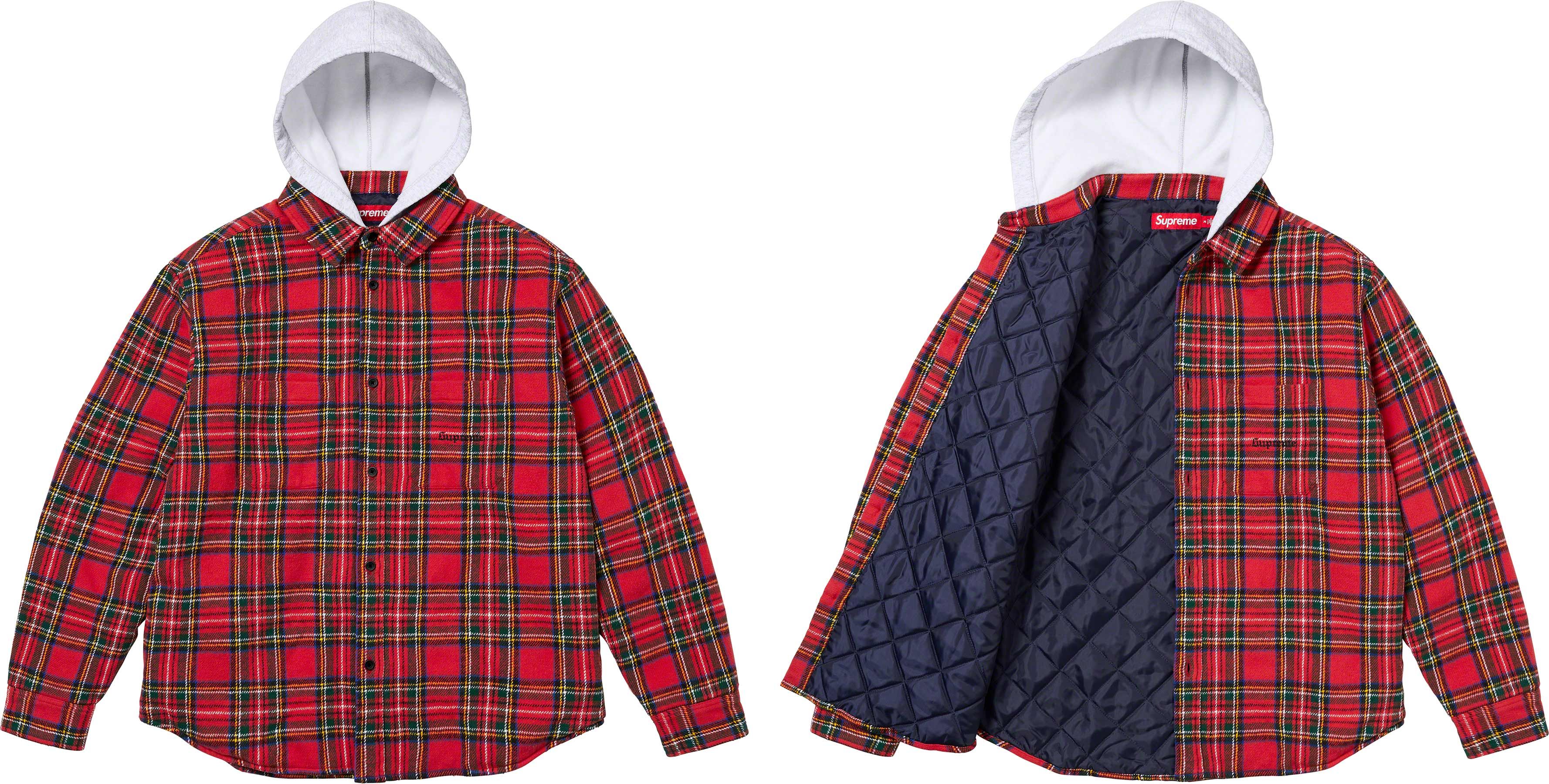 supreme Tartan Flannel Hooded Shirt 23fwメンズ - トップス